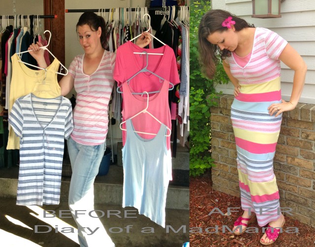 Refashion Runway Competition: Week One Stripes | Diary of a MadMama