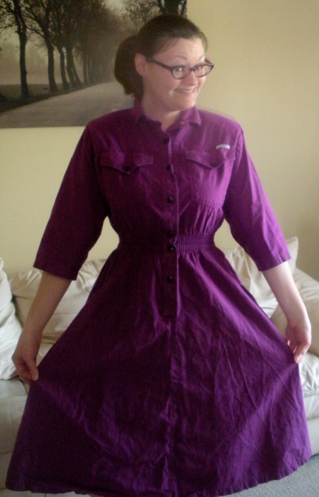 Purple Dress Refashion | Diary of a MadMama